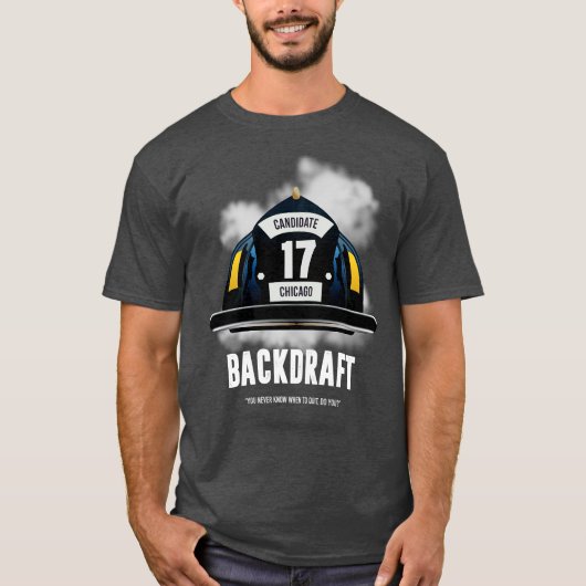 バックドラフト代替ポスター Tシャツ (正面)