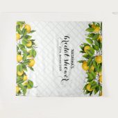 バックドロップ レモン フルーツ ウェディング タペストリー (正面(横))