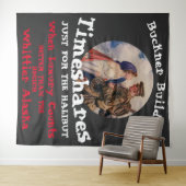 バックナー建物タイムシェアウィティエアラスカ タペストリー (インサイチュ(横))