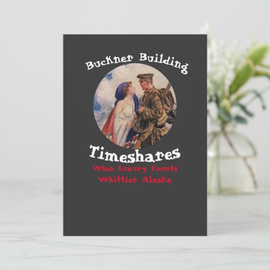 バックナー建物タイムシェアウィティエアラスカ 招待状 (スタンド正面)