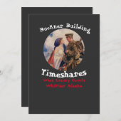 バックナー建物タイムシェアウィティエアラスカ 招待状 (正面/裏面)