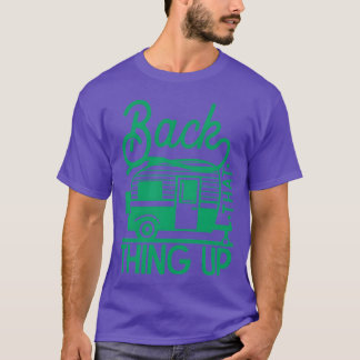 バックハッキング アップ キャンピング ラバー アウトドア フレンズ Tシャツ