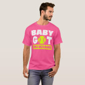 バックハンドの赤ちゃんテニス選手 Tシャツ (正面フル)