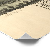 バックハンノンウェストバージニア1889アンティークパノラマ ポスター (角)