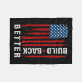 バックバイデン氏カマラハリス2020自由主義の民主党議員GIF フリースブランケット (正面(横))