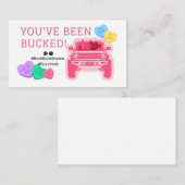 バックバックバックブロンコバックバレンタインラベル 名刺 (正面/裏面)