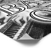 バックバッハおもしろいオフのポスターサインクラシカル音楽 ポスター (角)