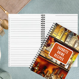 バックバーお気に入りのカクテルレシピ ノートブック