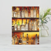 バックバーのアーティスティックウォーターカラーパーティー 招待状 (スタンド正面)