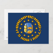 バックパッキングはがきカスタマイズ- ポストカード (正面/裏面)