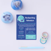 バックパッキングアドベンチャーフライヤー チラシ (シングル)