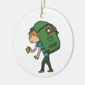 バックパッキング セラミックオーナメント (左)