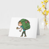 バックパッキン カード (黄色い花)