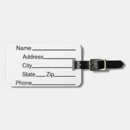 バックパックとラゲッジタグ（革ひも付き） ラゲッジタグ