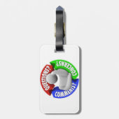 バックパックとラゲッジタグ（革ひも付き） ラゲッジタグ (裏面縦)