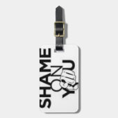 バックパックとラゲッジタグ(革ひも付き) ラゲッジタグ (正面縦)