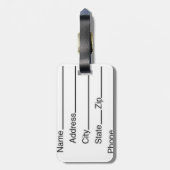 バックパックとラゲッジタグ(革ひも付き) ラゲッジタグ (裏面縦)