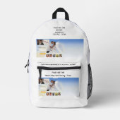 バックパックなし結婚したデートすること プリントバックパック (正面)