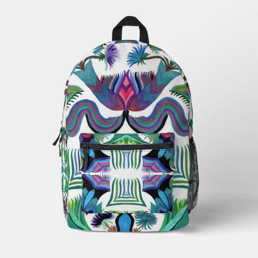 バックパックのシダ島のオリジナルとC/M プリントバックパック (正面)