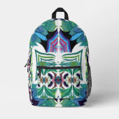 バックパックのシダ島C/M プリントバックパック (正面)