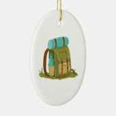 バックパックのハイキング セラミックオーナメント (右)
