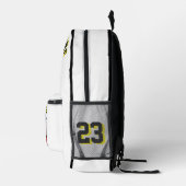バックパックの子供たちバスケットボールのスポーツスクールカラー プリントバックパック (右)