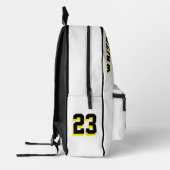 バックパックの子供バスケットボールのスポーツスクールwhit プリントバックパック (左)