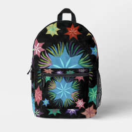 バックパックのCozmicninjaStar プリントバックパック