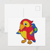 バックパックを背負ったパラワット ポストカード (正面/裏面)