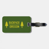 バックパックオレゴン ラゲッジタグ (裏面横)