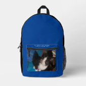 バックパックキッド新学期、スポーツと旅行 プリントバックパック (正面)