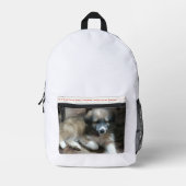 バックパックキッド新学期、スポーツと旅行 プリントバックパック (正面)