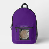 バックパックキッド新学期、スポーツと旅行 プリントバックパック (正面)