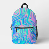 バックパッククールトリップ(幻覚体験)のような プリントバックパック (正面)