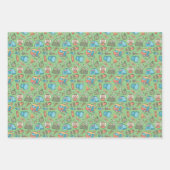 バックパックテントブッシュクラフトキャンピングパターン3 ラッピングペーパーシート (正面3)