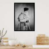 バックパックロシアのを着た髭のある男1880 ポスター (キッチン)