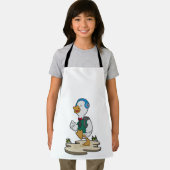 バックパック付きハイカーとしてアヒル エプロン (インサイチュ)