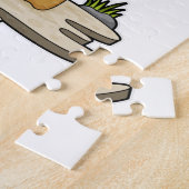 バックパック付きハイカーとしてアヒル ジグソーパズル (側面)