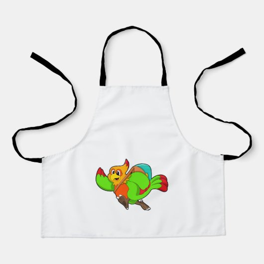 バックパック付きハイカーとしてオウム エプロン (正面)