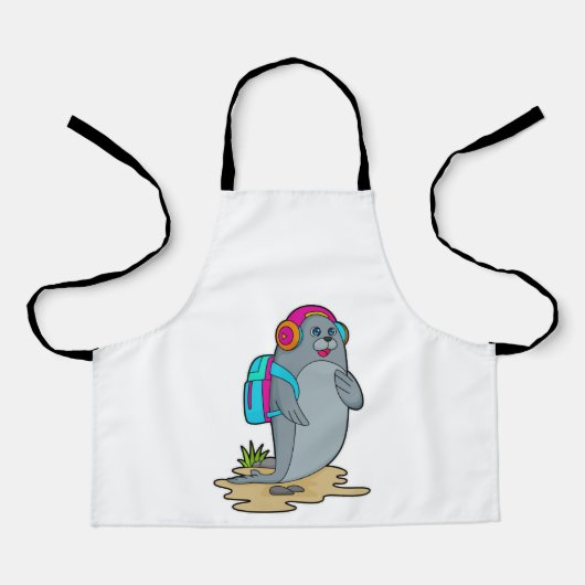 バックパック付きハイカーとしてシール エプロン (正面)