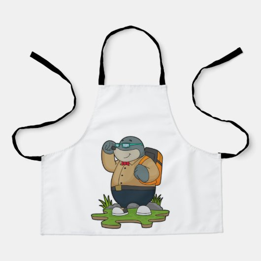 バックパック付きホクロ エプロン (正面)