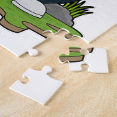 バックパック付きホクロ ジグソーパズル (側面)