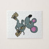 バックパック付きランナーとしてマウス ジグソーパズル (横)