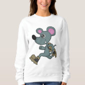 バックパック付きランナーとしてマウス スウェットシャツ (正面)