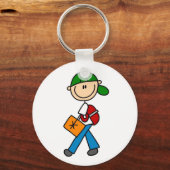 バックパック付き少年 キーホルダー (正面)