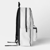 バックパック子供バスケットボールスポーツスクールB&W all プリントバックパック (左)