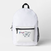 バックパック標準 プリントバックパック (正面)