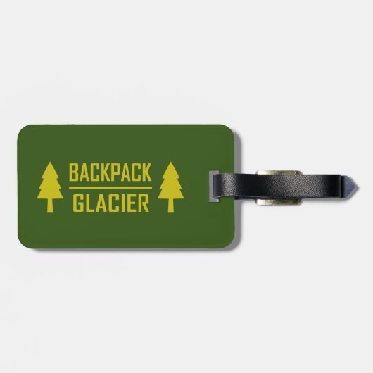 バックパック氷河 ラゲッジタグ (裏面横)