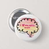 バックパック用の神経素晴らしスパイシーなボタン 缶バッジ (正面&裏面)