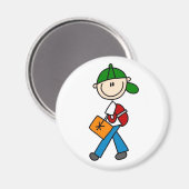 バックパック磁石付き少年 マグネット (正面/裏面)